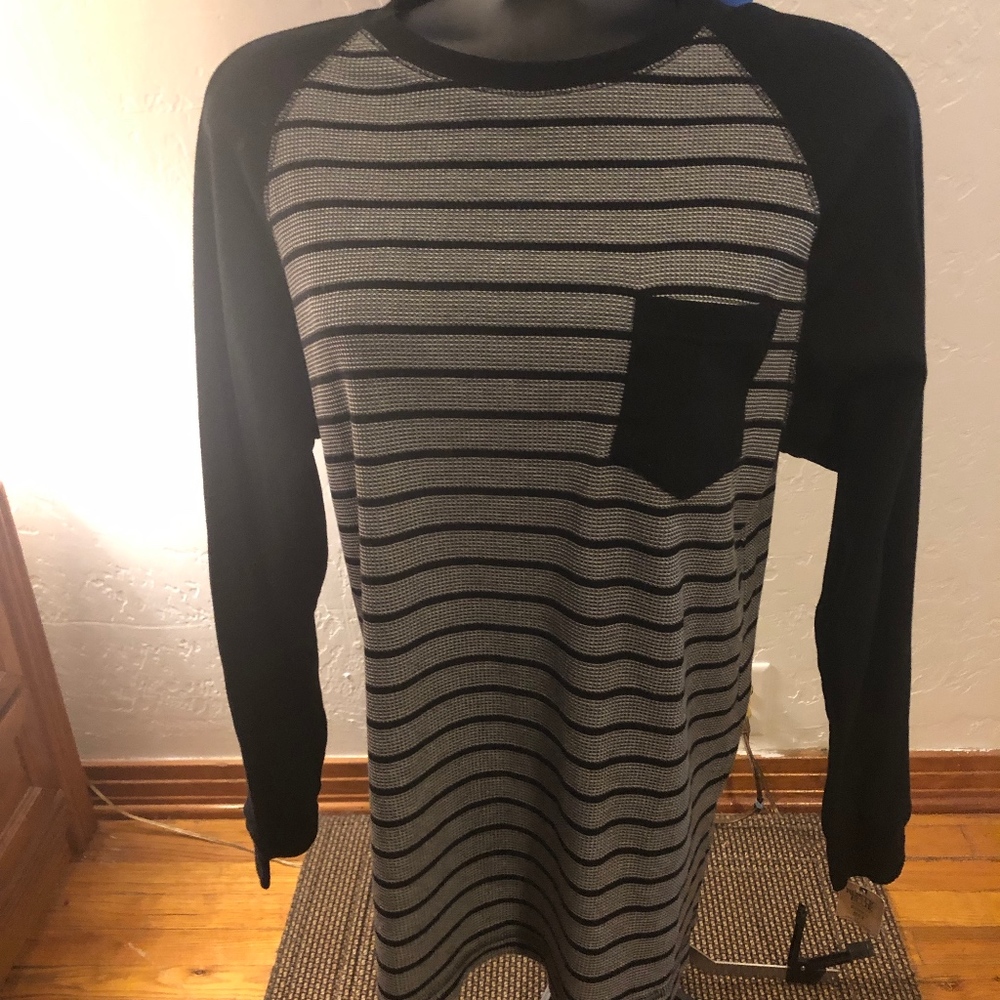 NWT-Rustic Blue long sleeve shirt, size large
